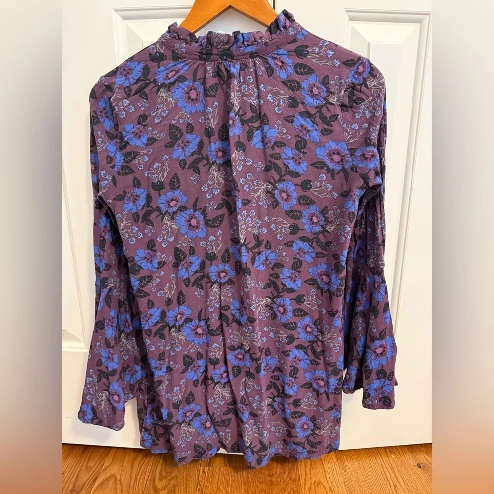 Free People Magic Mystery Tunic Plum Shirt Size XS